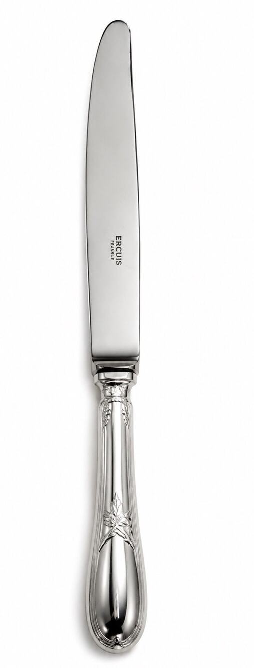 Ercuis France Lauriers Dinner Knife 8.5” Silver Plate Flatware Replacement VTG